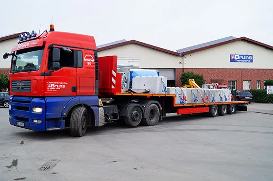 Tiefladertransporte